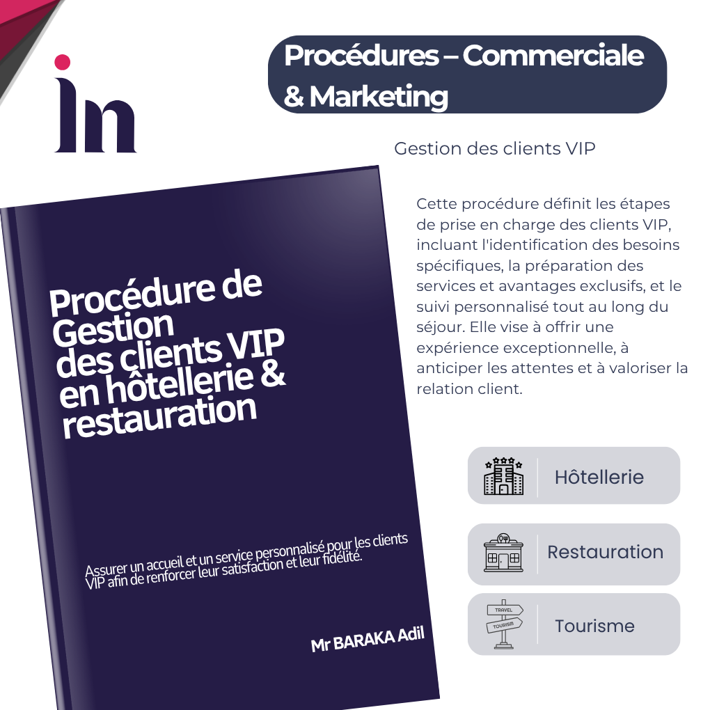 Procédure de Gestion des clients VIP en hôtellerie & restauration