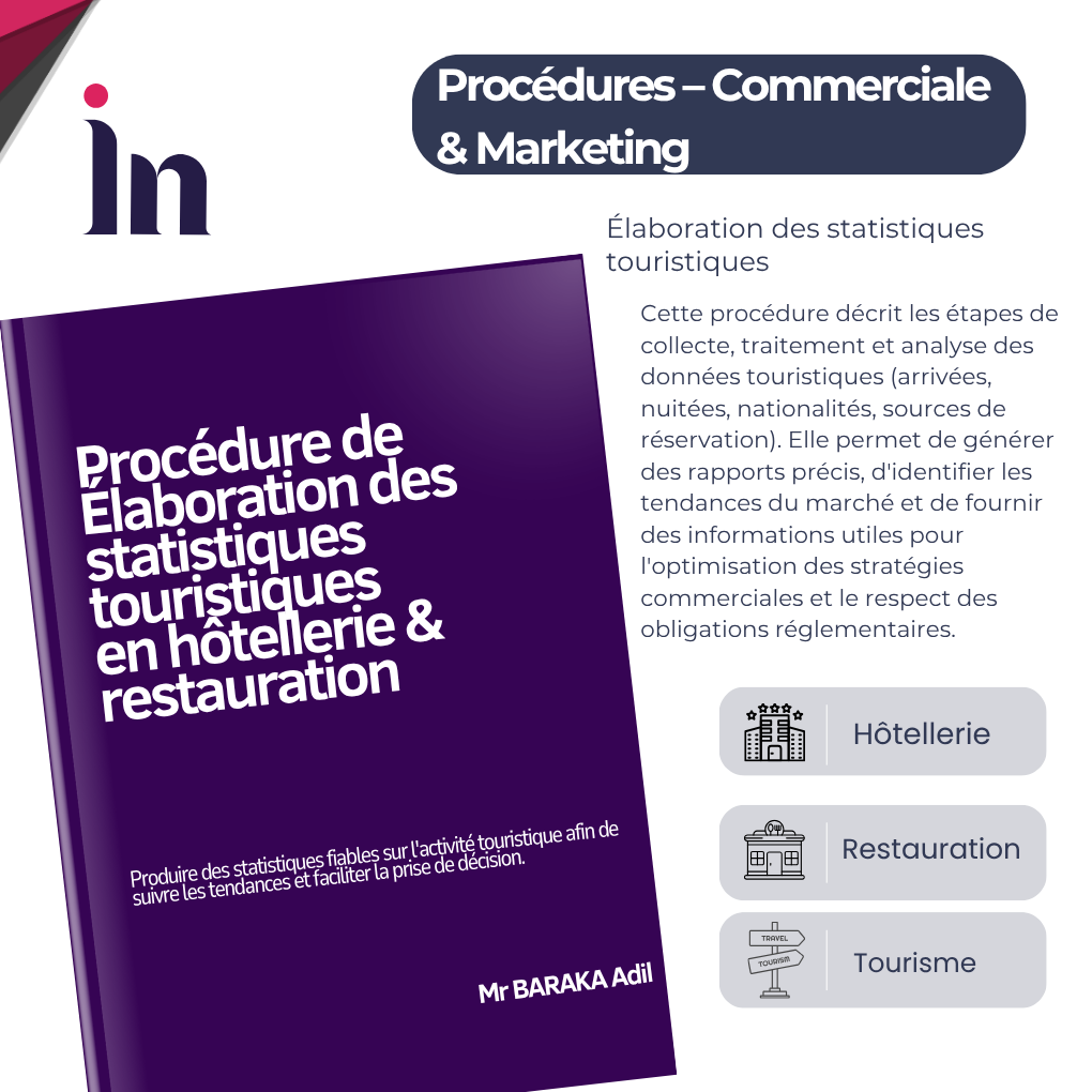Procédure de Élaboration des statistiques touristiques en hôtellerie & restauration