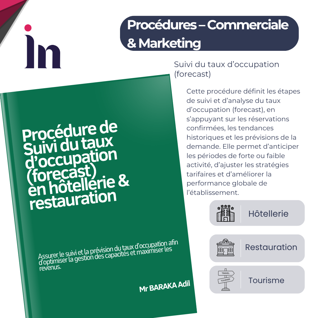Procédure de Suivi du taux d’occupation (forecast)en hôtellerie & restauration