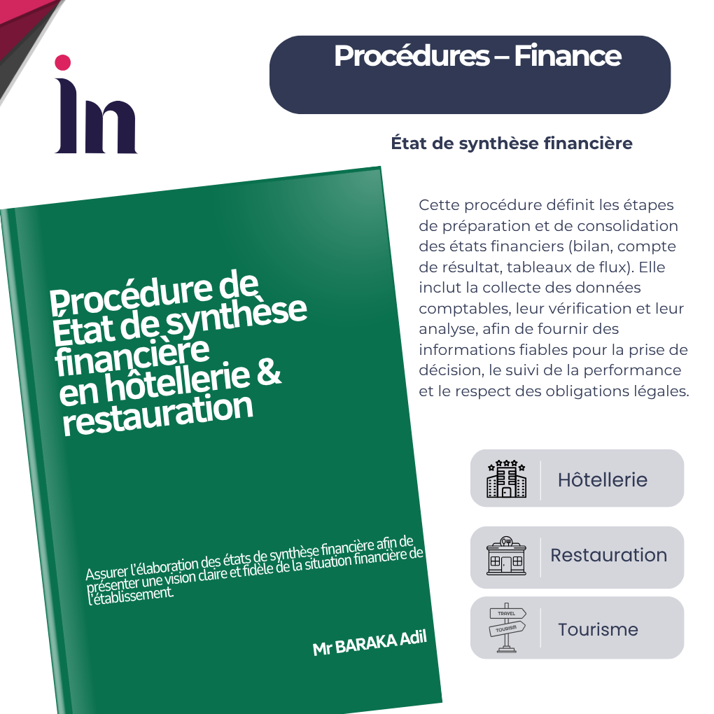 Procédure d’état de synthèse financière en hôtellerie & restauration