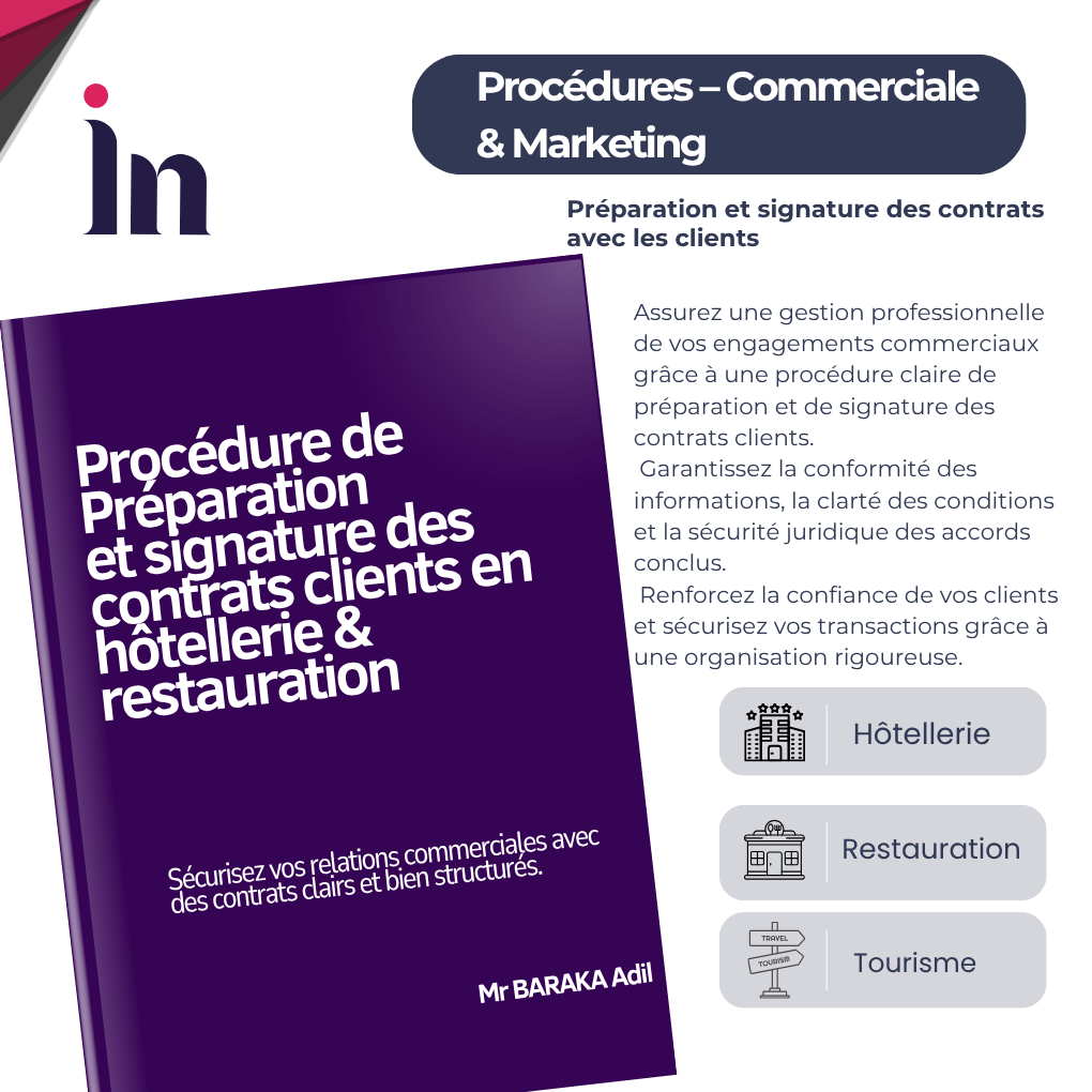 Procédure de Préparation et signature des contrats avec les clients