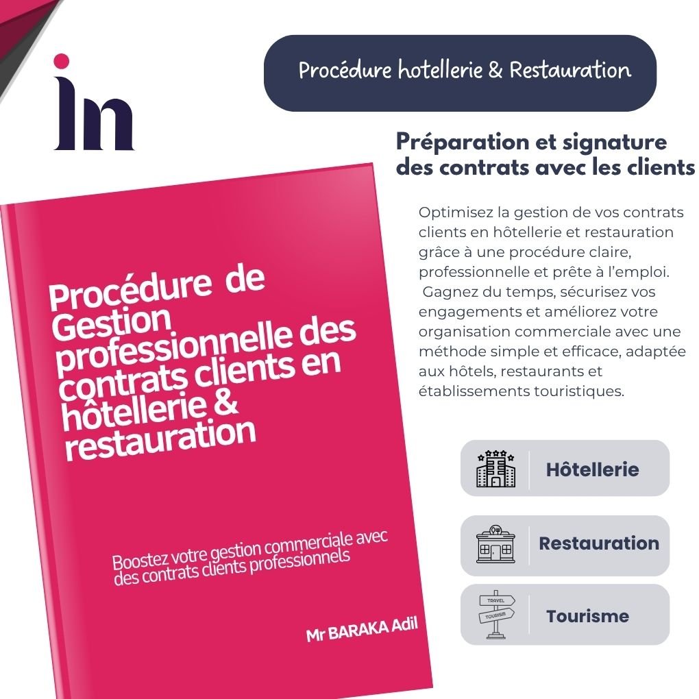 Procédure  de Gestion professionnelle des contrats clients en hôtellerie & restauration