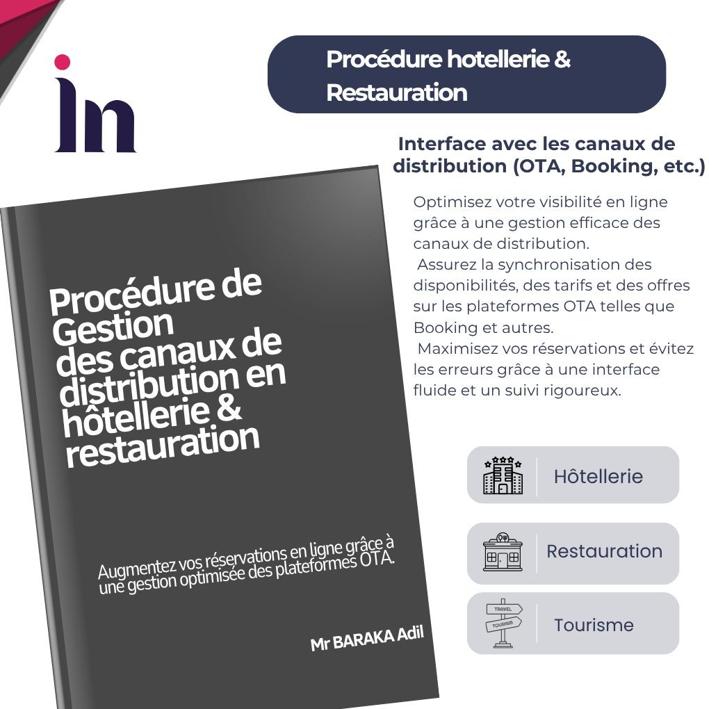 Procédure de Gestion des canaux de distribution en hôtellerie & restauration